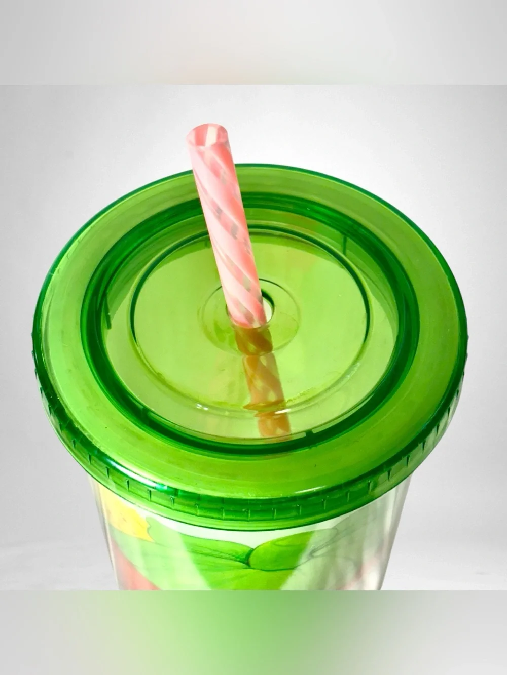 Strawberry Shortcake Plastic Cold Cup 20oz Reusable New Straw